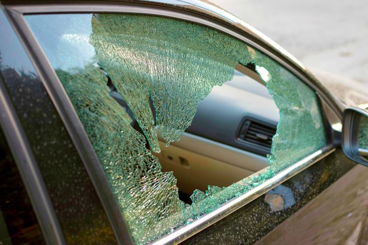 Broken Car Window