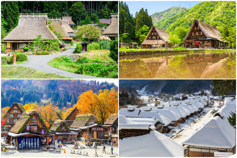làng mái tranh ở Nhật Bản